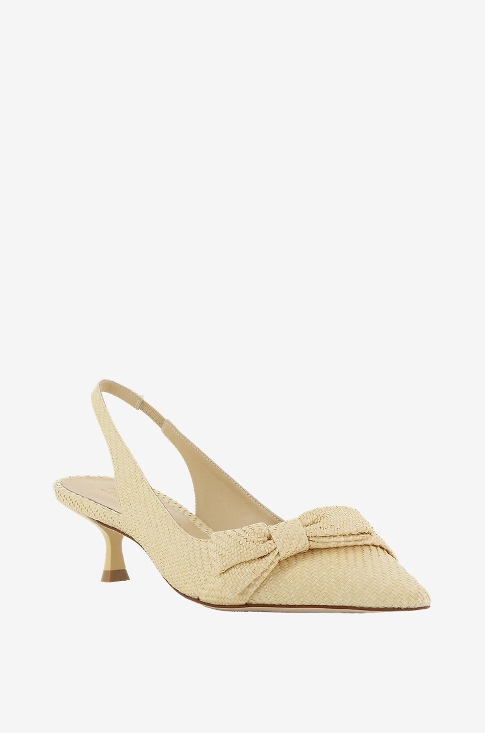 STUART WEITZMAN Escarpins à bride arrière en raphia Sofia 50 Femme BEIGE 1