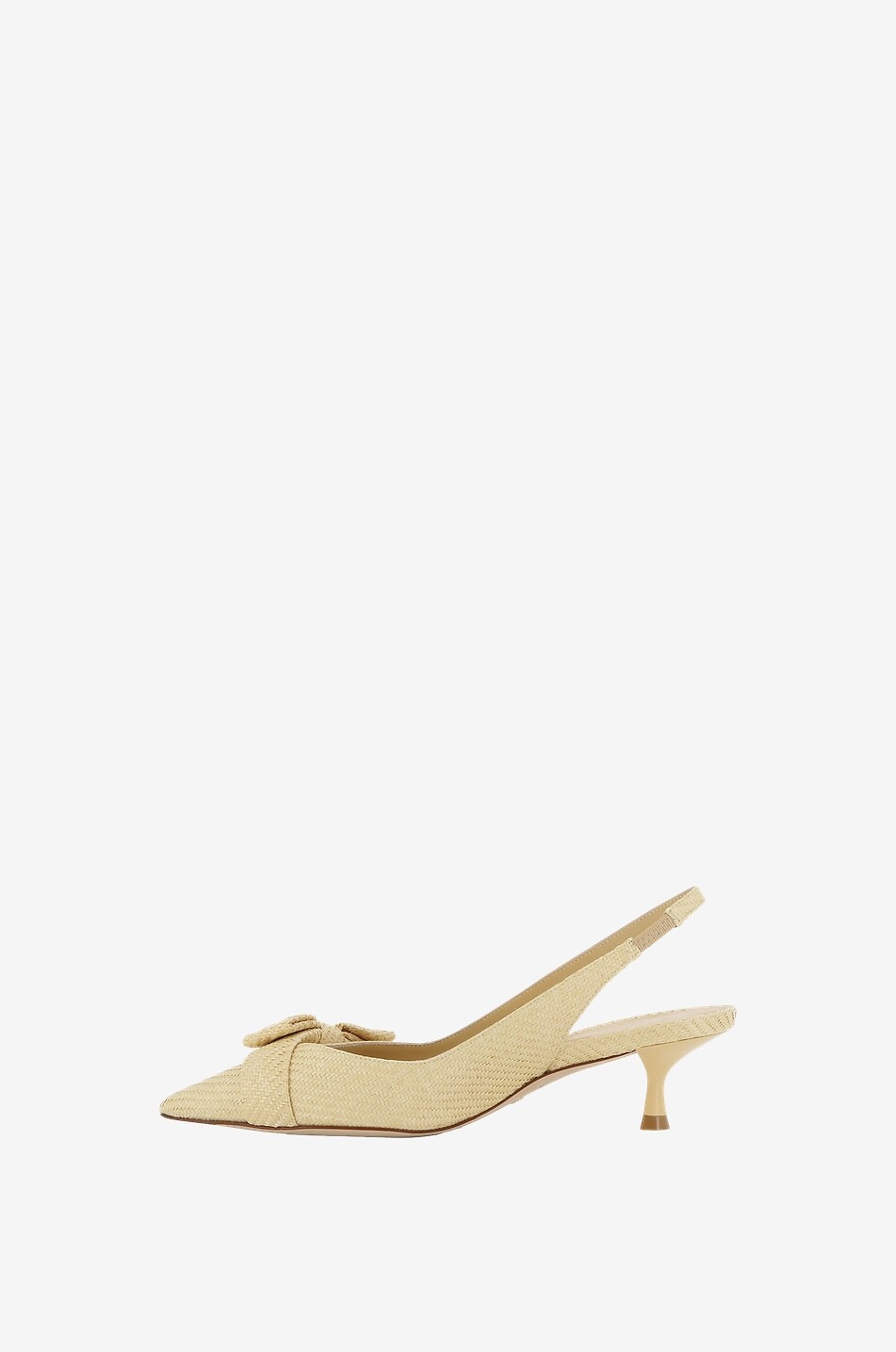 STUART WEITZMAN Escarpins à bride arrière en raphia Sofia 50 Femme BEIGE 3