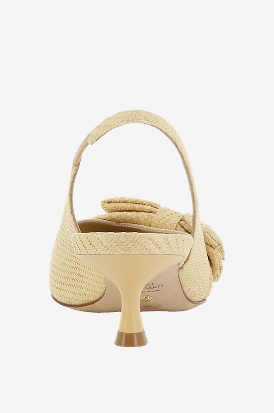 STUART WEITZMAN Escarpins à bride arrière en raphia Sofia 50 Femme BEIGE 4