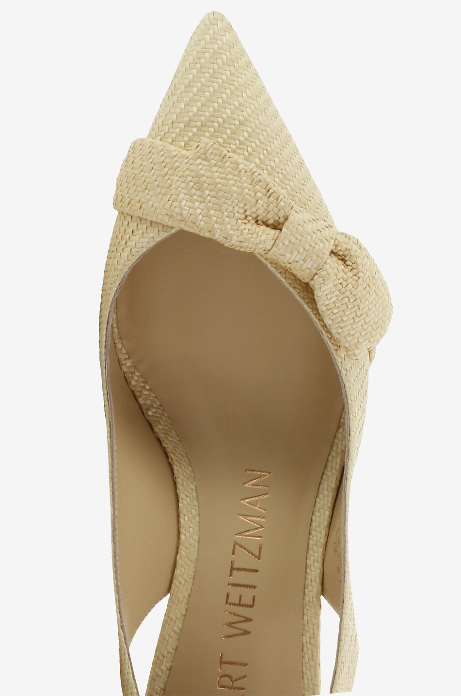 STUART WEITZMAN Escarpins à bride arrière en raphia Sofia 50 Femme BEIGE 5