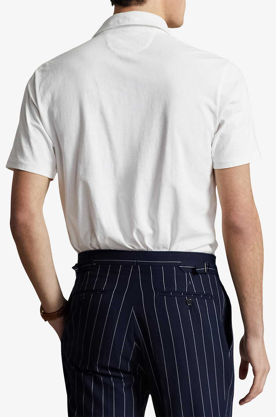 POLO RALPH LAUREN Polohemd aus Baumwolle und Leinen Pony Herren CREMEFARBEN 5