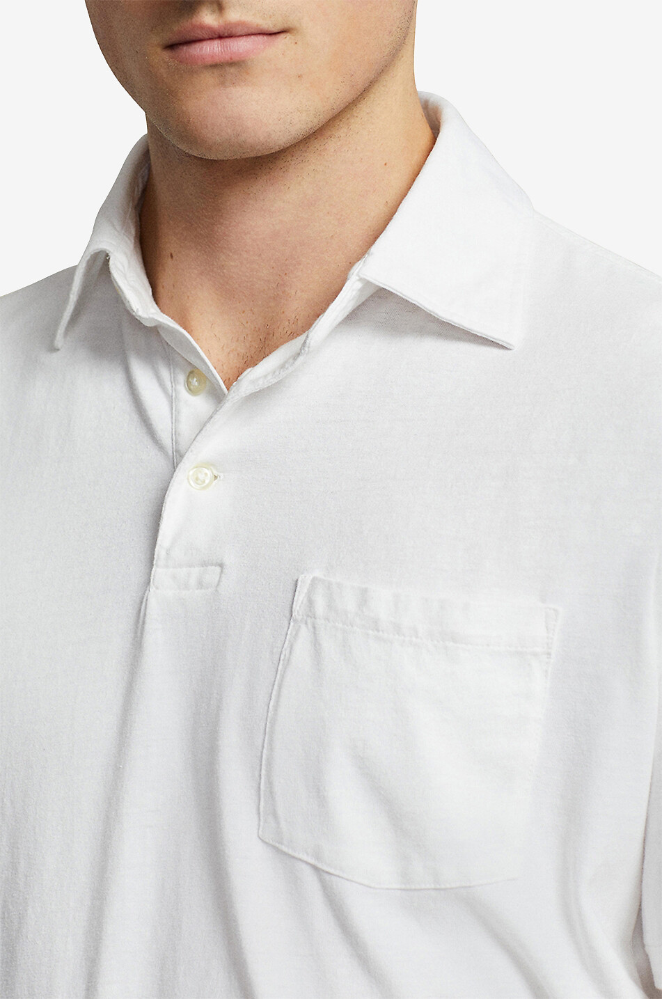 POLO RALPH LAUREN Polohemd aus Baumwolle und Leinen Pony Herren CREMEFARBEN 2
