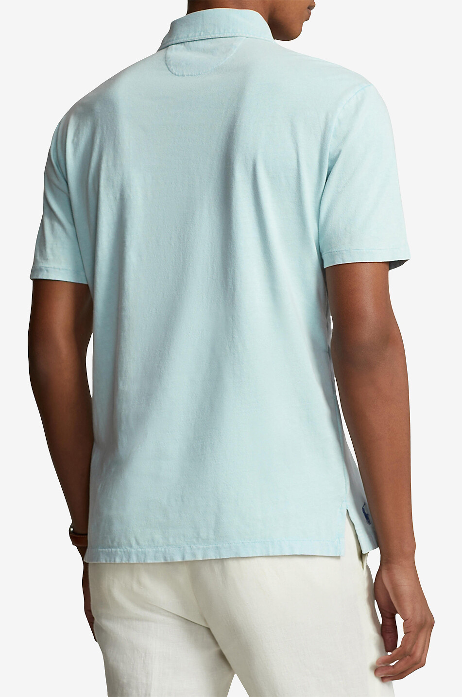 POLO RALPH LAUREN Polo en coton et lin Pony Homme BLEU CLAIR 4