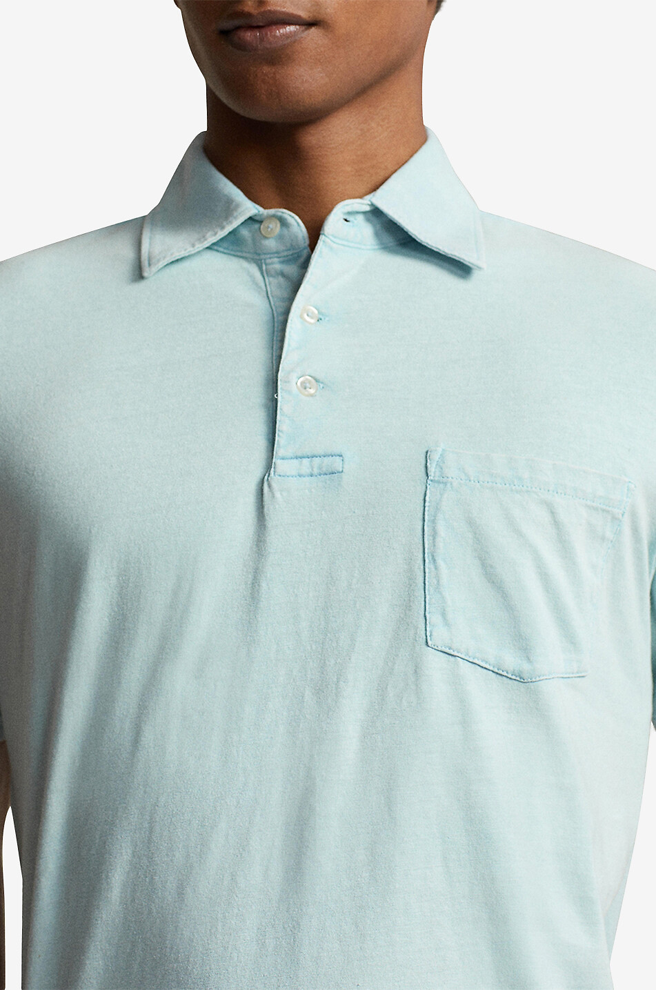 POLO RALPH LAUREN Polo en coton et lin Pony Homme BLEU CLAIR 5