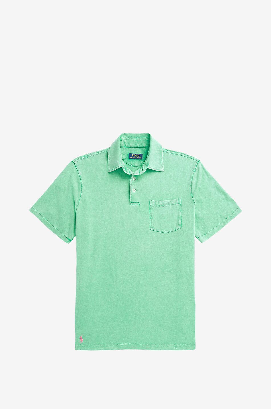 POLO RALPH LAUREN Polohemd aus Baumwolle und Leinen Pony Herren HELLGRÜN 1