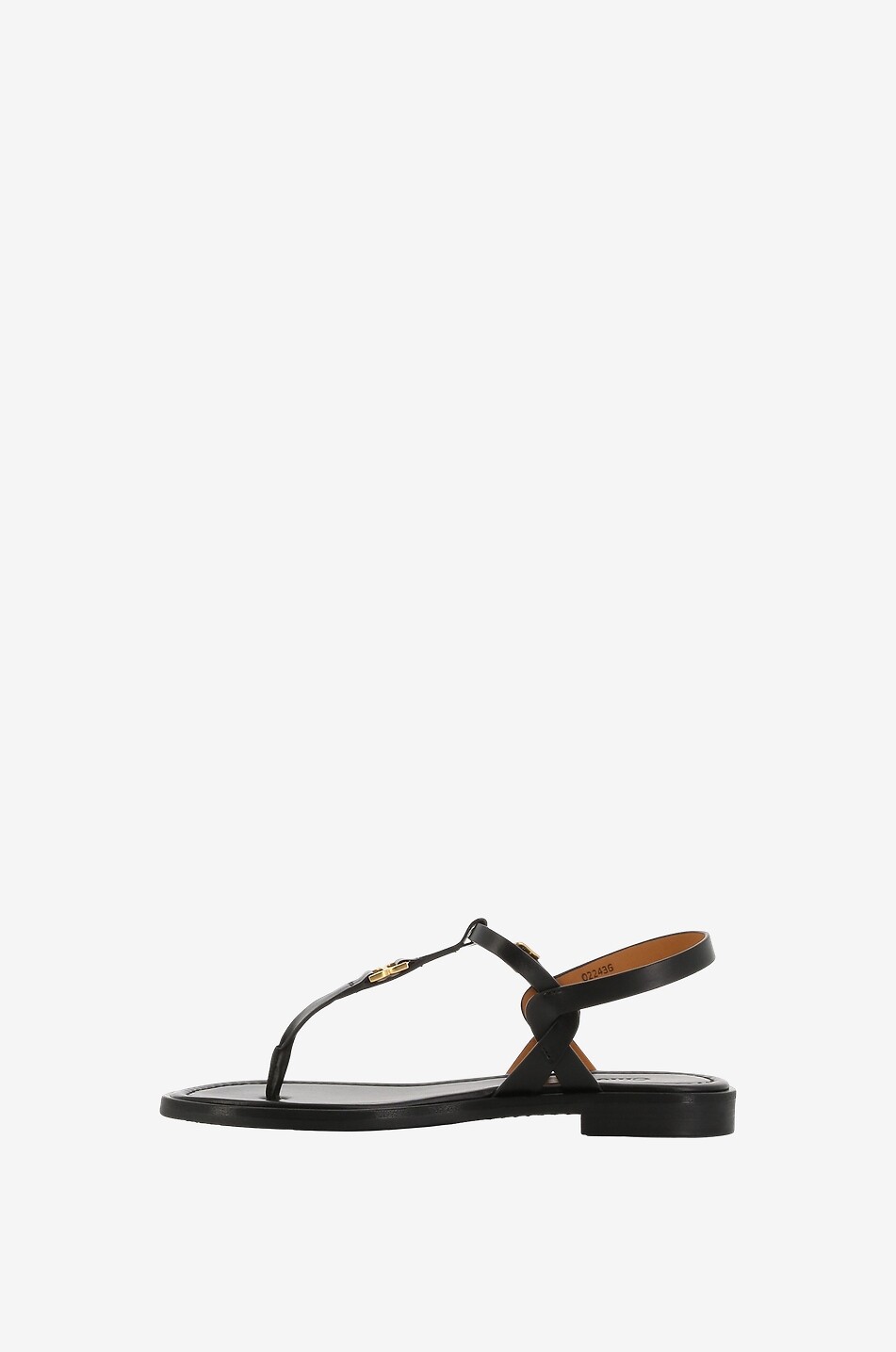 CHLOE Marcie toe strap leather sandals Women BLACK 3