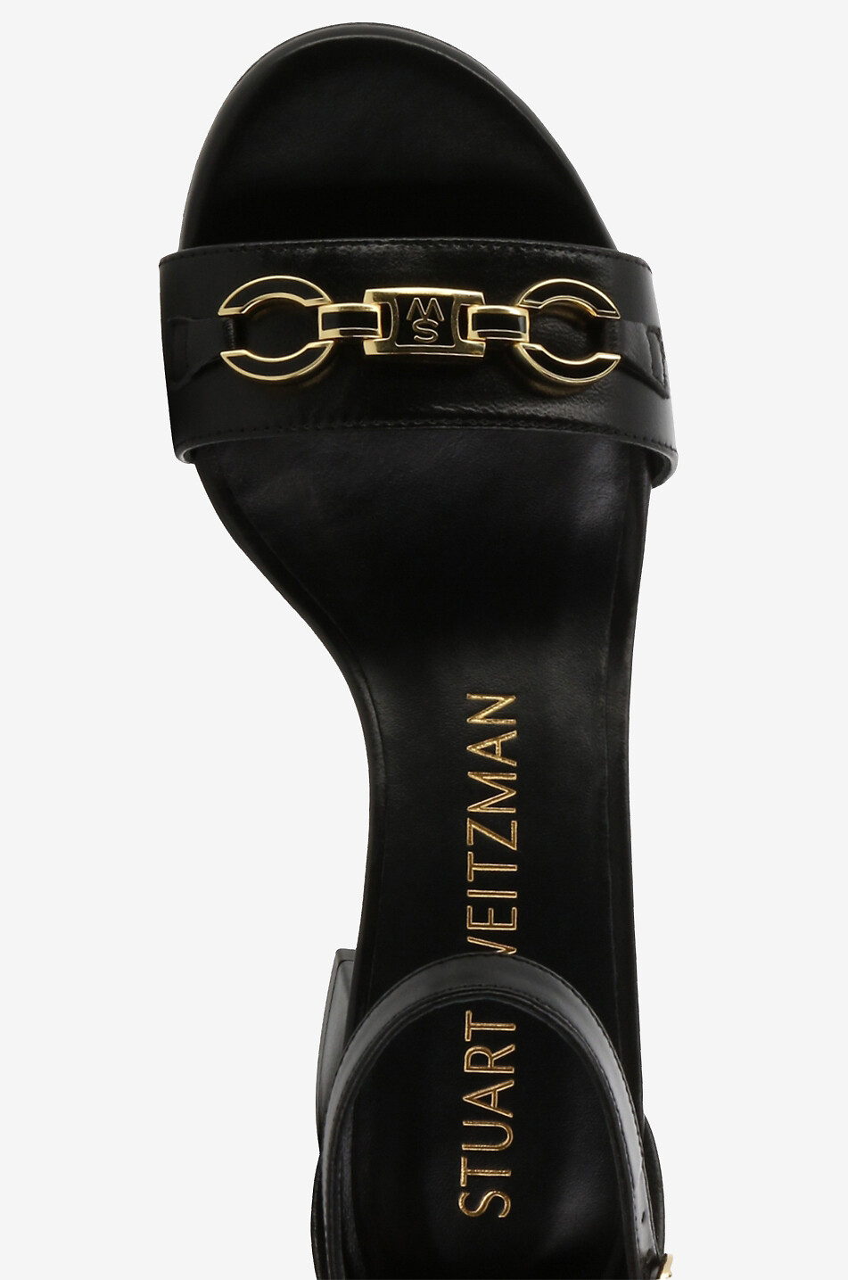 STUART WEITZMAN SW Signature 60 block heel smooth leather sandals Women BLACK 5