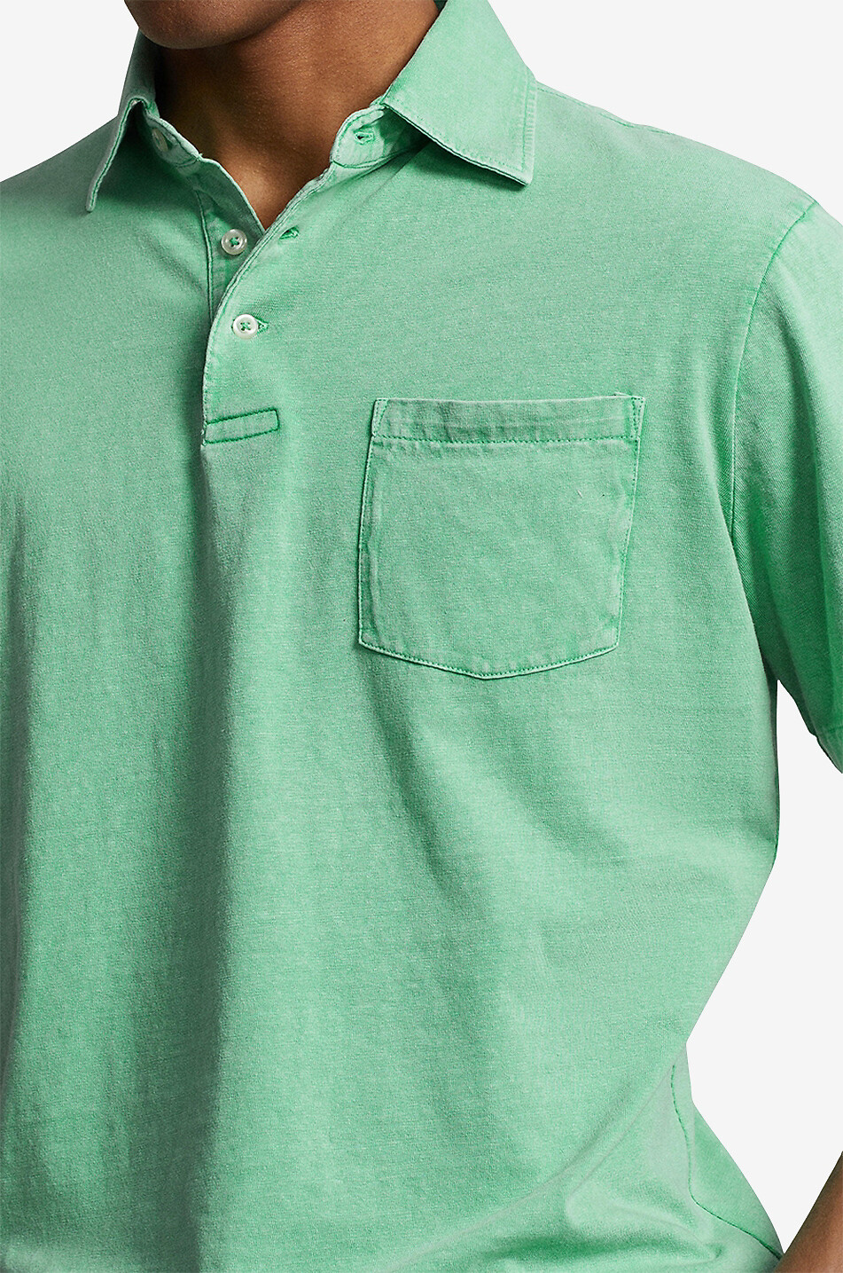 POLO RALPH LAUREN Polohemd aus Baumwolle und Leinen Pony Herren HELLGRÜN 5