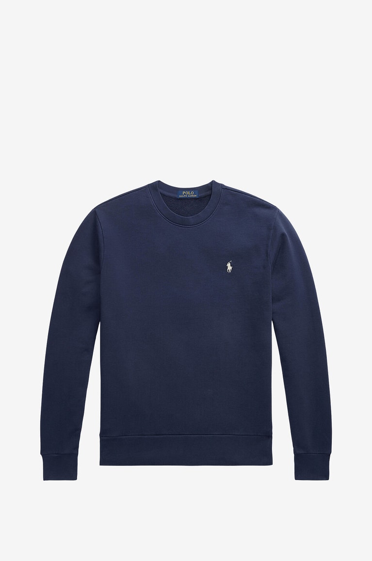 POLO RALPH LAUREN Sweat-shirt léger à col rond Pony Homme BLEU MOYEN 1