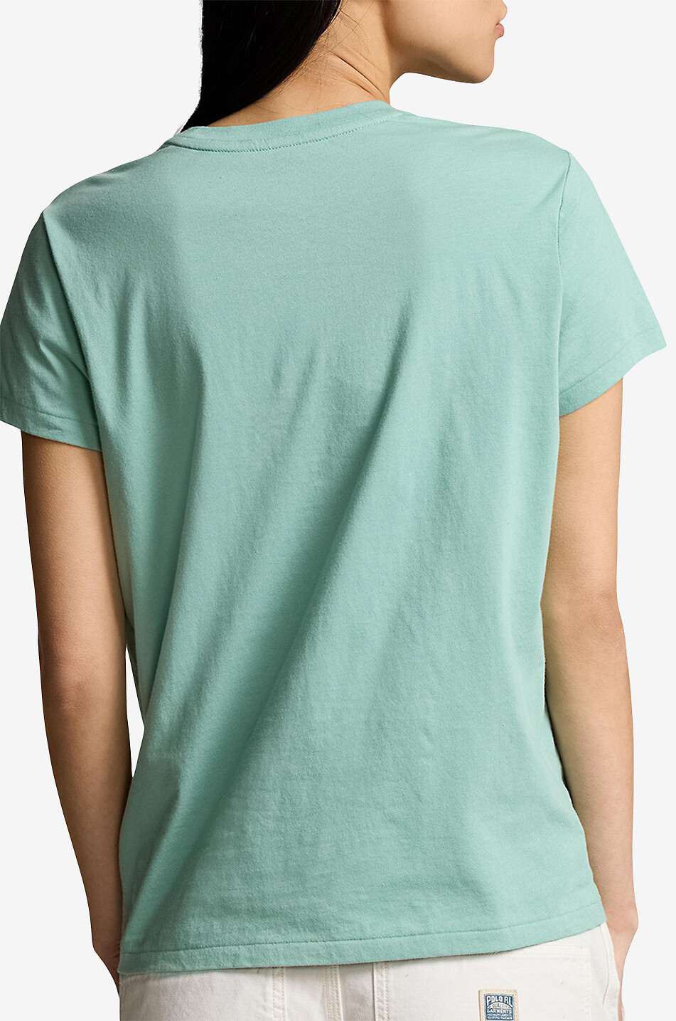 POLO RALPH LAUREN Pony short-sleeved jersey T-shirt Women LIGHT GREEN 4