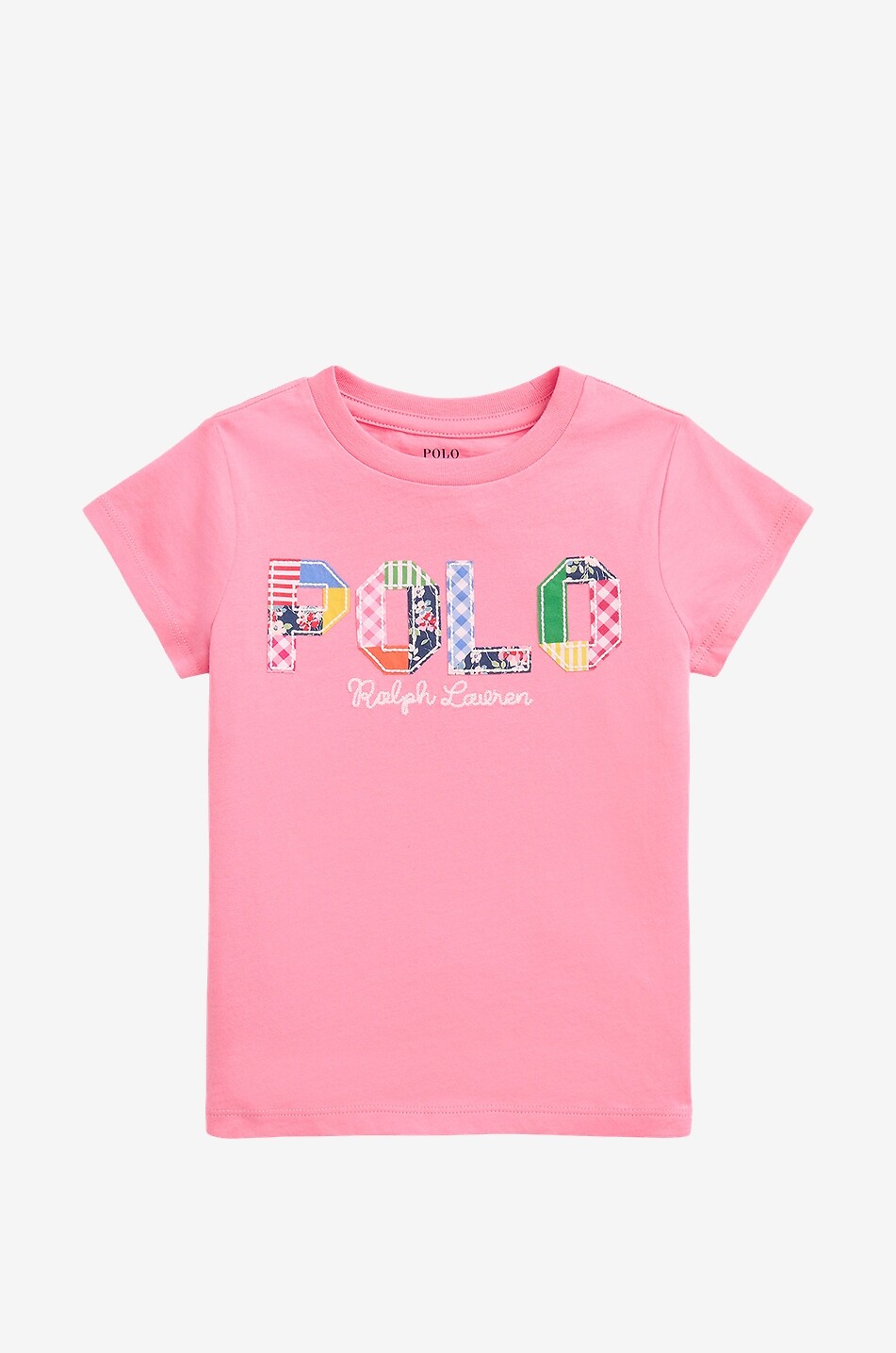 Mädchen-Kurzarm-T-Shirt Patchwork Polo