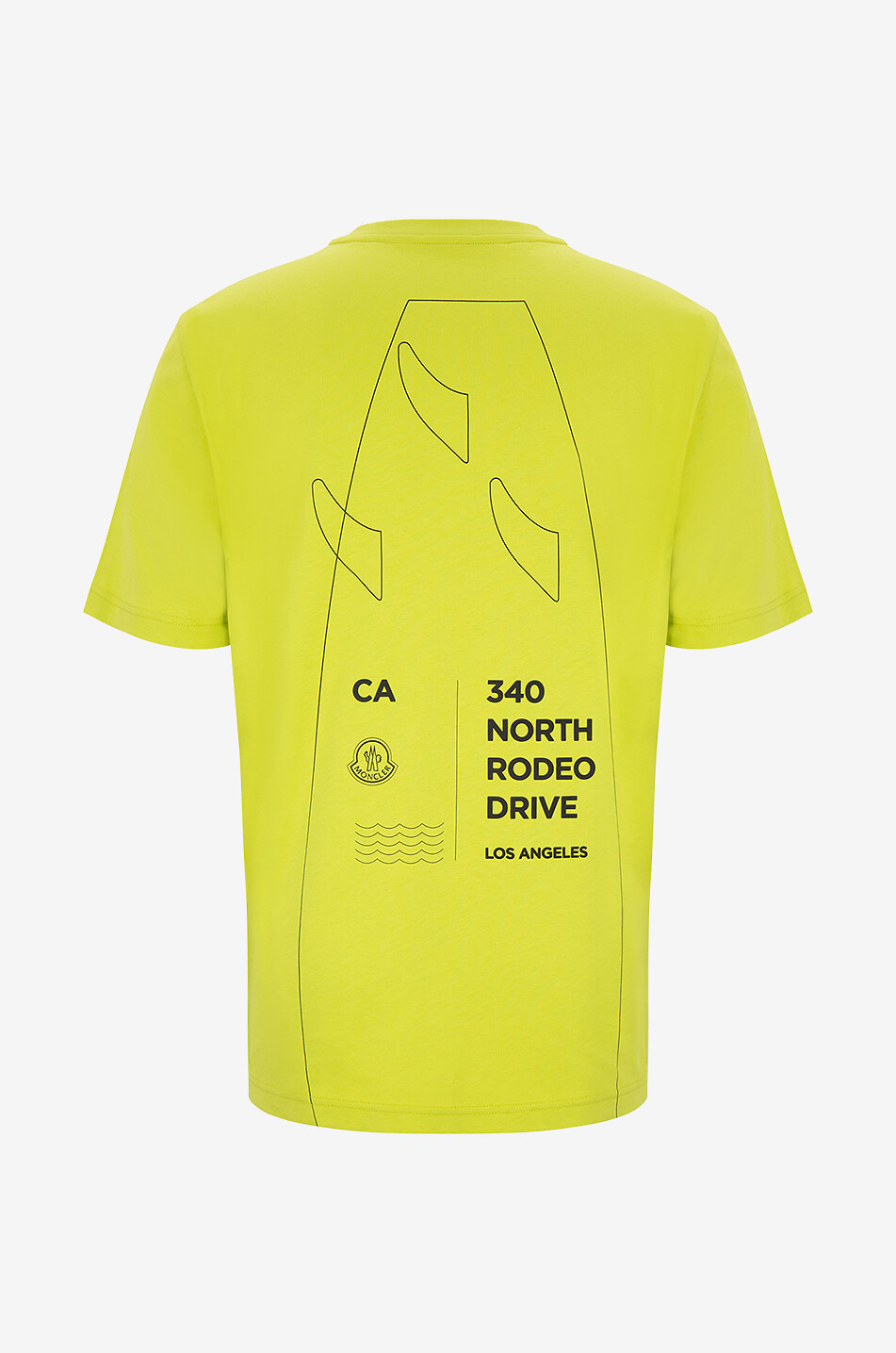 MONCLER 340 North Rodeo Drive LA short-sleeved T-shirt Men GREEN 2