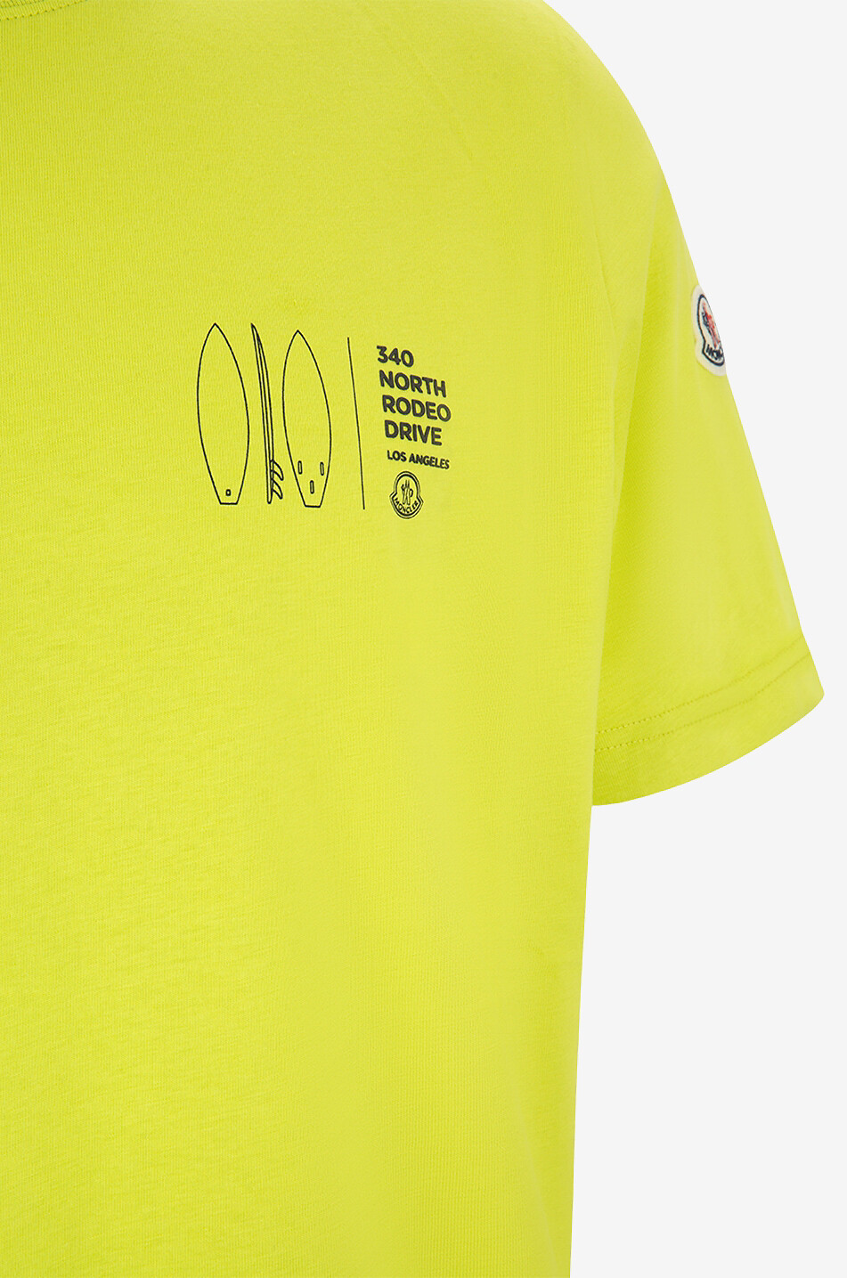MONCLER 340 North Rodeo Drive LA short-sleeved T-shirt Men GREEN 3