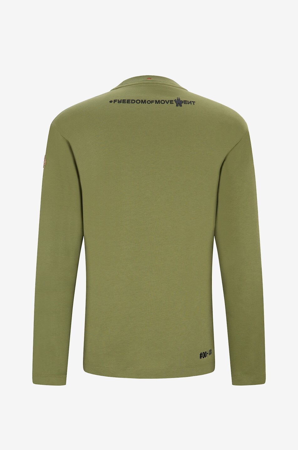 MONCLER GRENOBLE T-shirt à manches longues imprimé logo et slogan Day-Namic Homme VERT 2