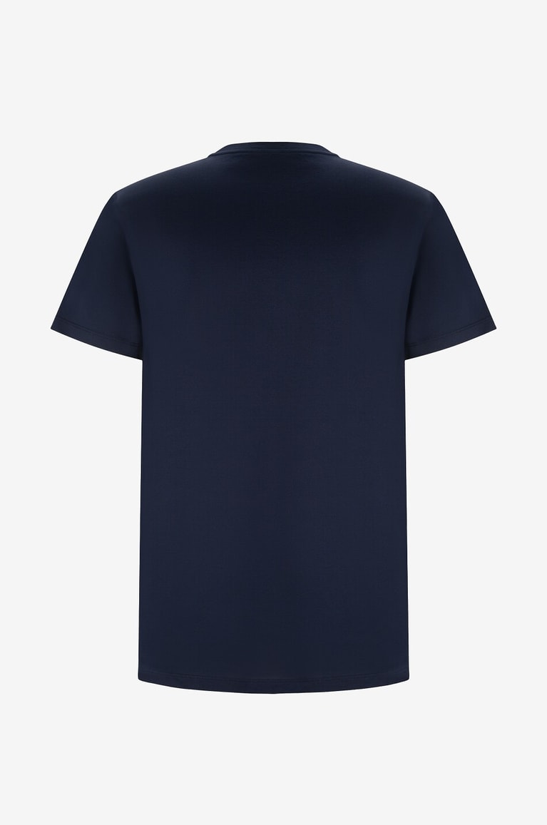 MONCLER Double patch jersey T-shirt Men BLUE 2