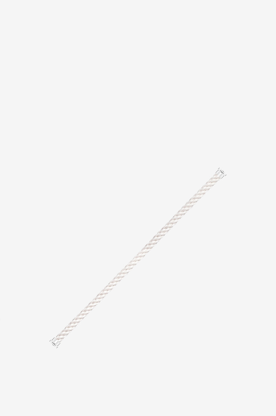 FRED PARIS Force 10 GM Blanc bracelet cable with white gold plated ends Women WHITE 2