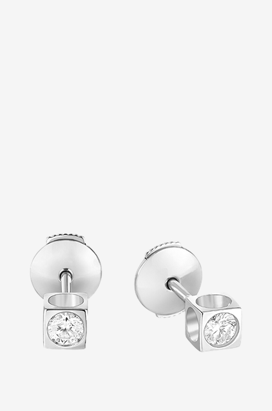 DINH VAN Ohrstecker aus Weissgold und Diamanten Le Cube Diamant MM Damen WEISS 1