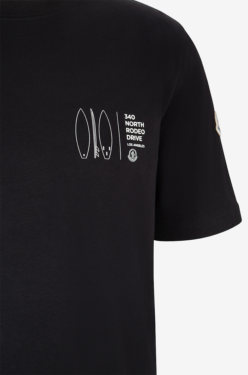 MONCLER 340 North Rodeo Drive LA short-sleeved T-shirt Men BLACK 3