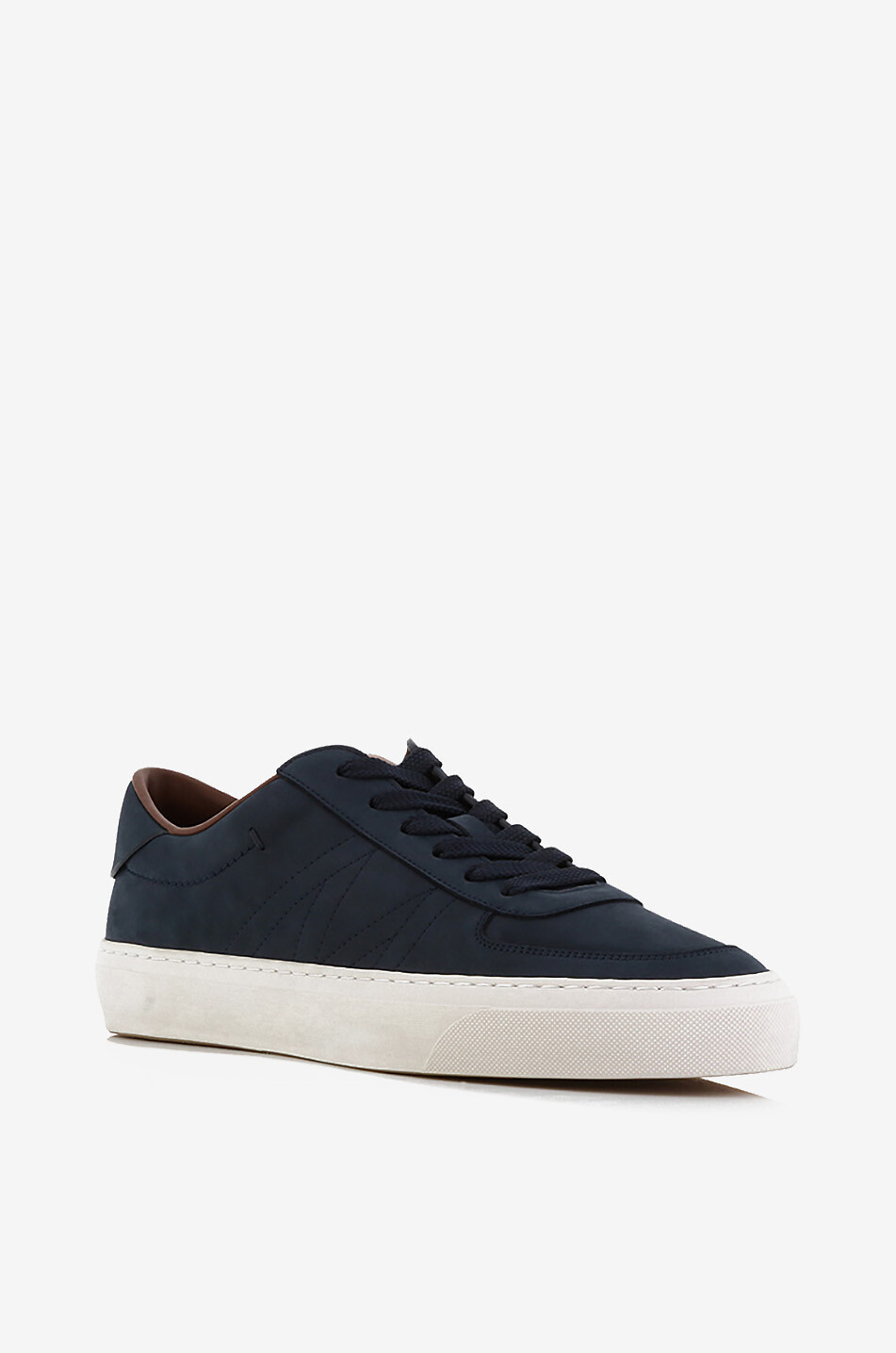 Niedrige Nubukleder-Schnürsneakers Monclub
