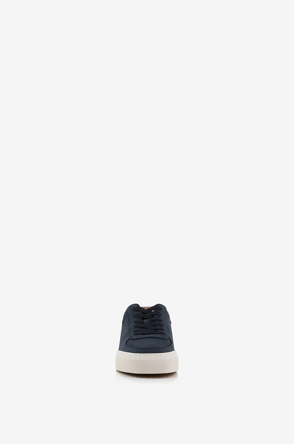 MONCLER Baskets basses à lacets en cuir nubuck Monclub Homme BLEU 2