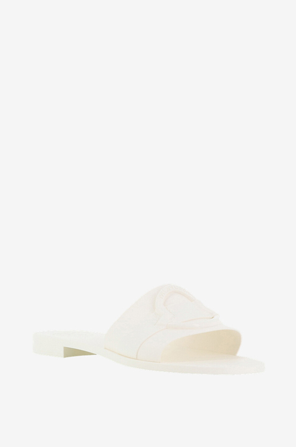 MONCLER Claquettes en PVC Mon Slide Femme BLANC CASSE 1