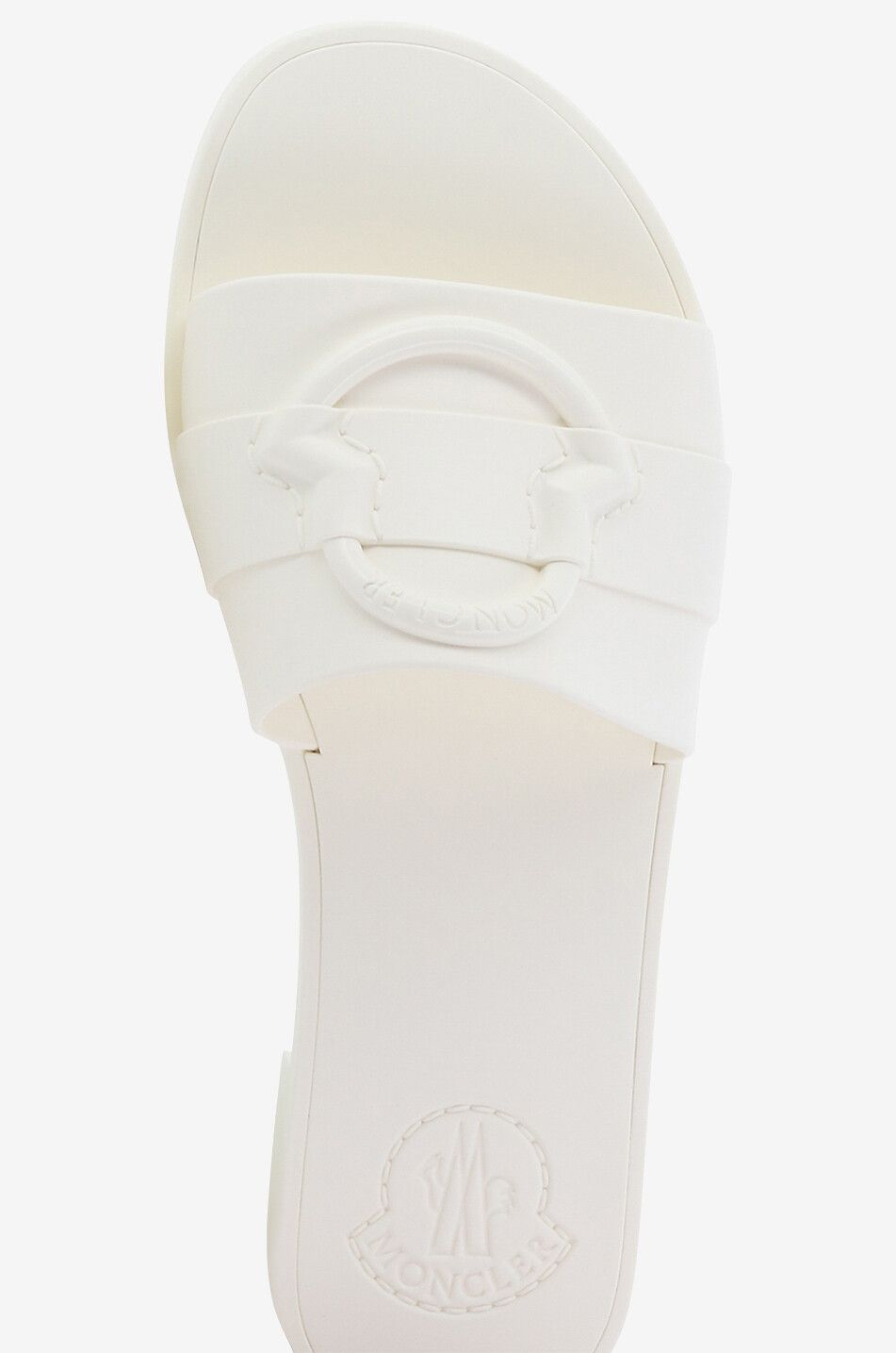 MONCLER PVC-Badeschuhe Mon Slide Damen CREMEFARBEN 5