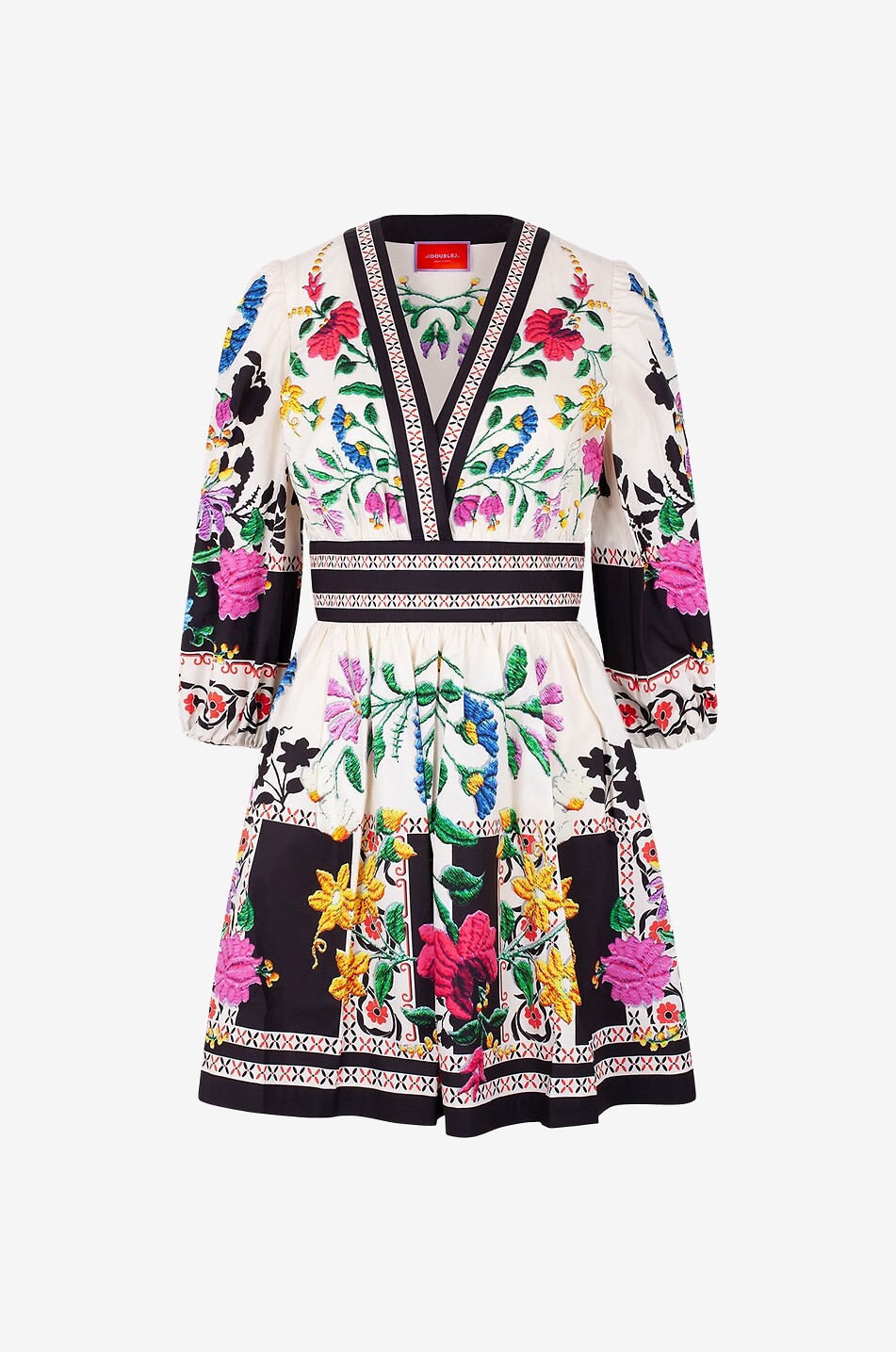 Mini robe en popeline New Margherita Pla Plazza Placée