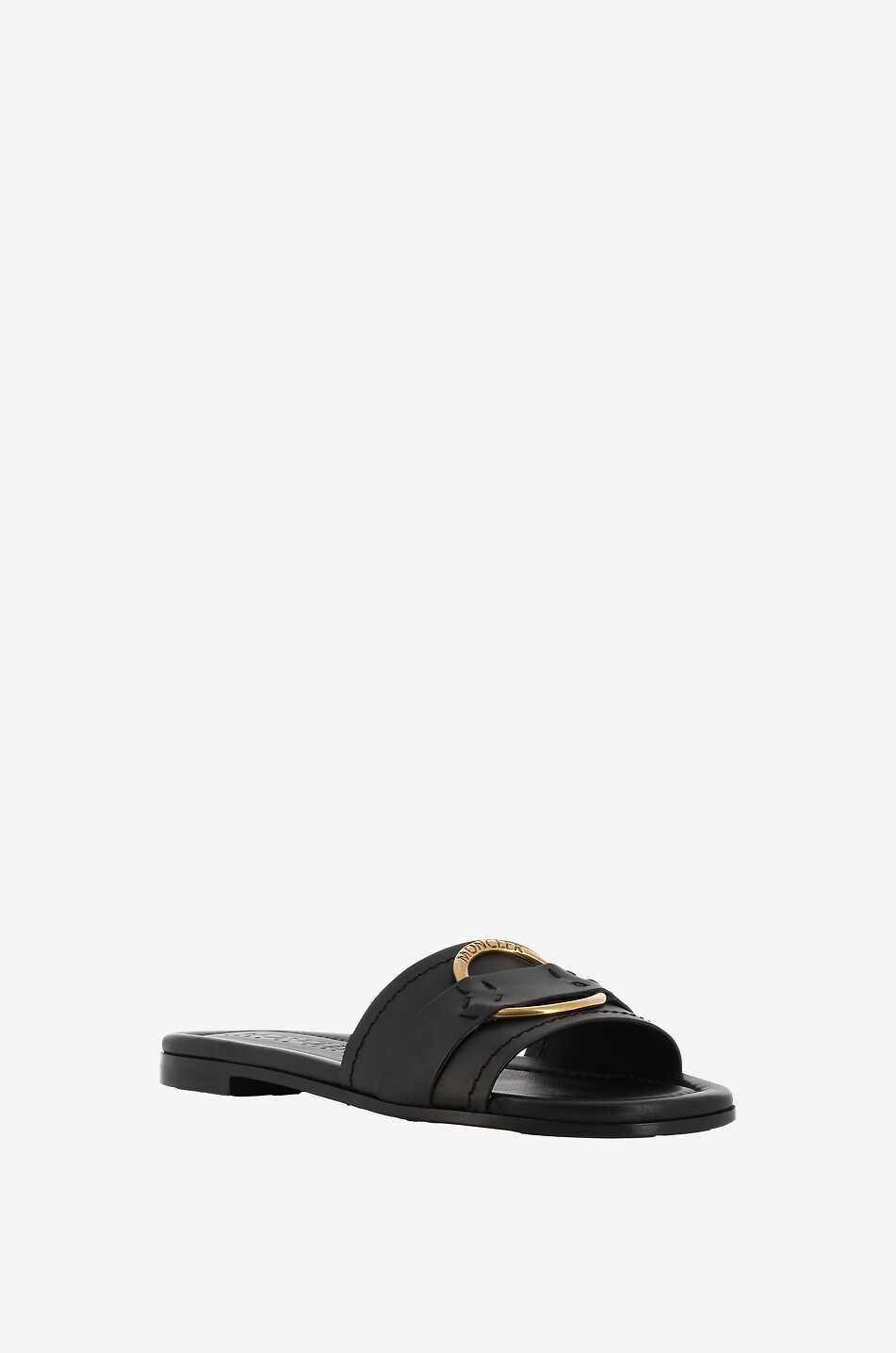 Bell Slide flat smooth leather mules