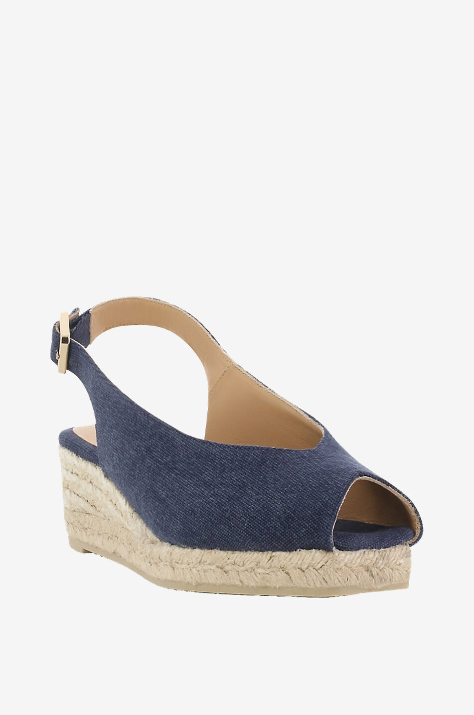 CASTANER Espadrilles compensées à bout ouvert Dosalia Femme BLEU FONCE 1