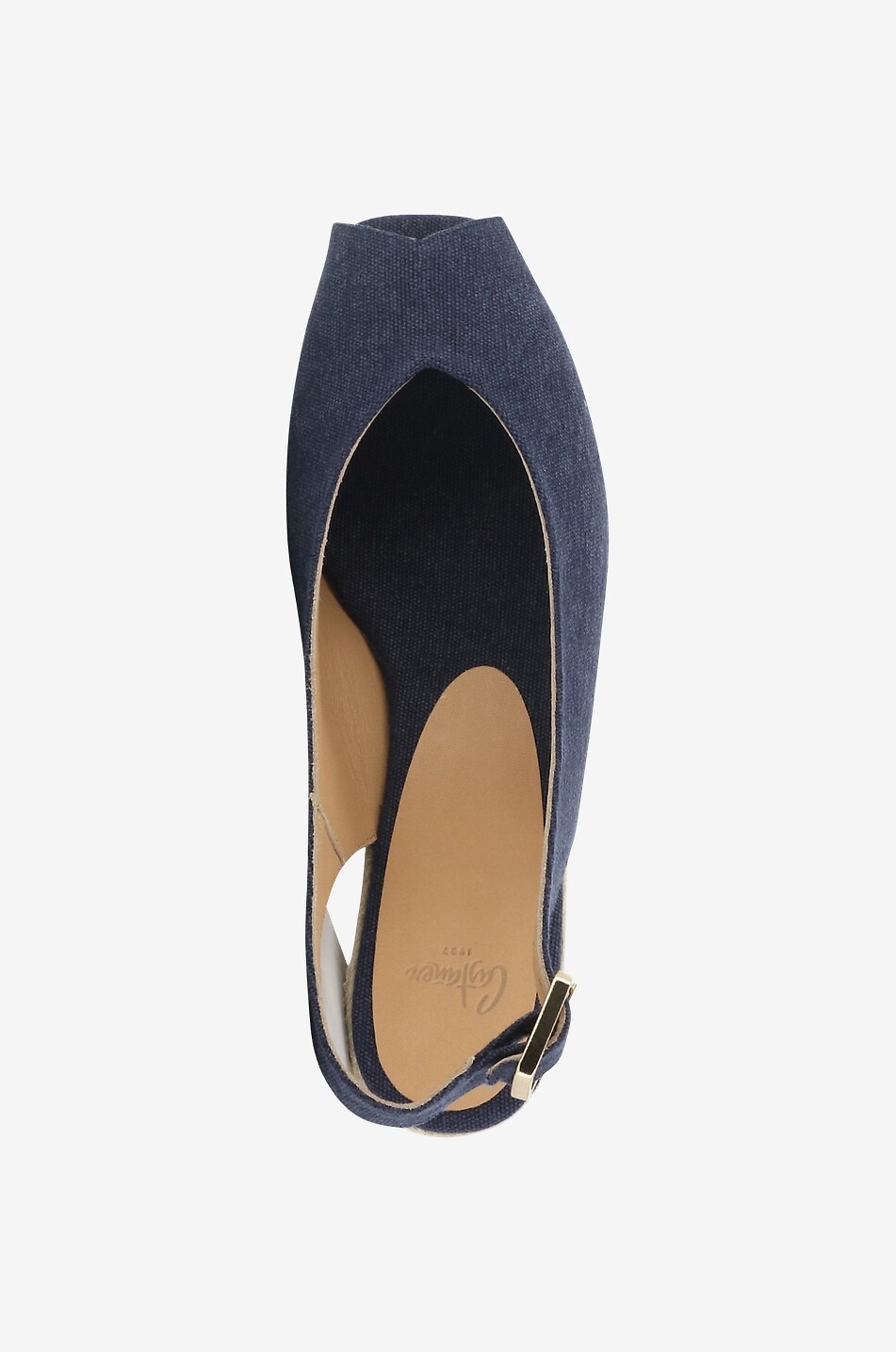 CASTANER Espadrilles compensées à bout ouvert Dosalia Femme BLEU FONCE 5
