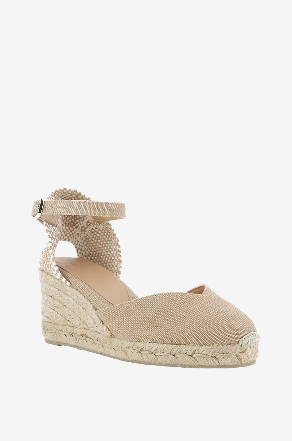 Keilespadrilles aus ausgewaschenem Segeltuch Chiarita 50