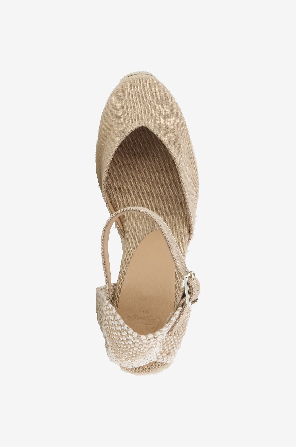CASTANER Chiarita 50 washed canvas wedge espadrilles Women BEIGE 5