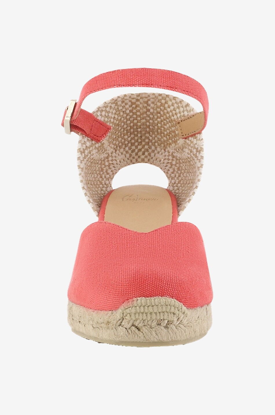 CASTANER Chiarita 50 washed canvas wedge espadrilles Women LIGHT RED 2