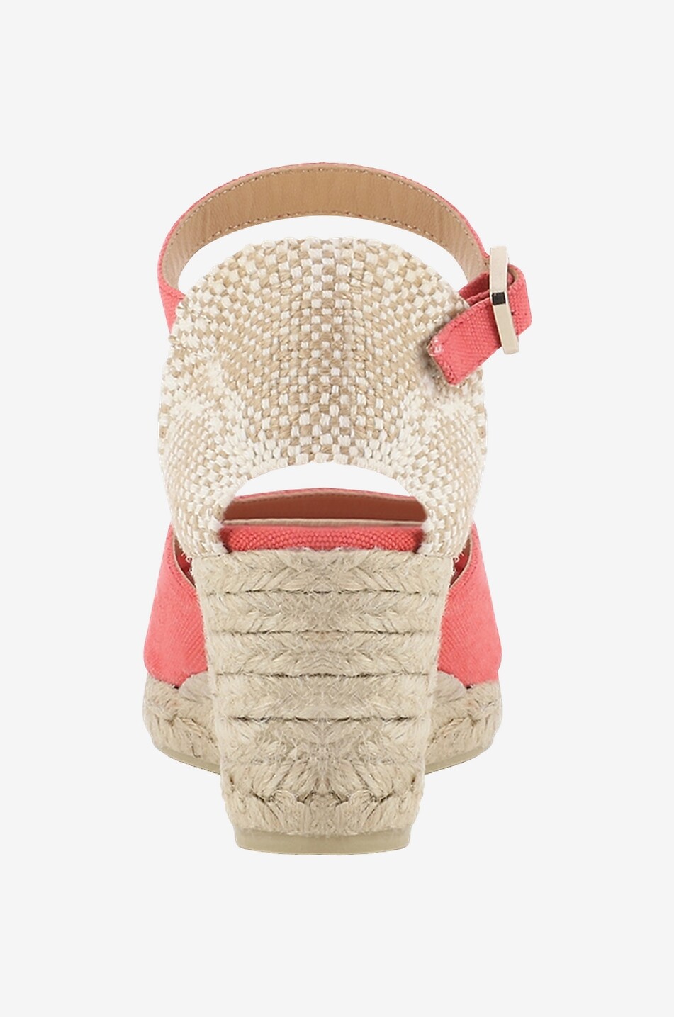 CASTANER Chiarita 50 washed canvas wedge espadrilles Women LIGHT RED 4