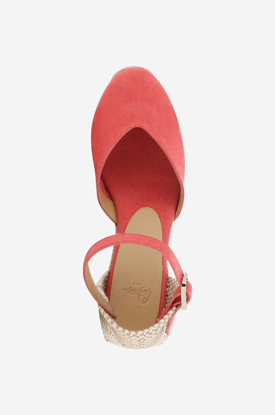 Chiarita 50 washed canvas wedge espadrilles