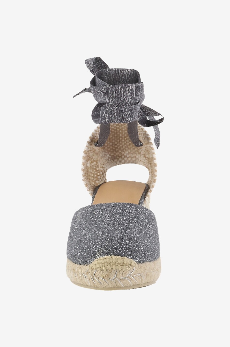 Espadrilles compensées en toile scintillante Carina 6/001
