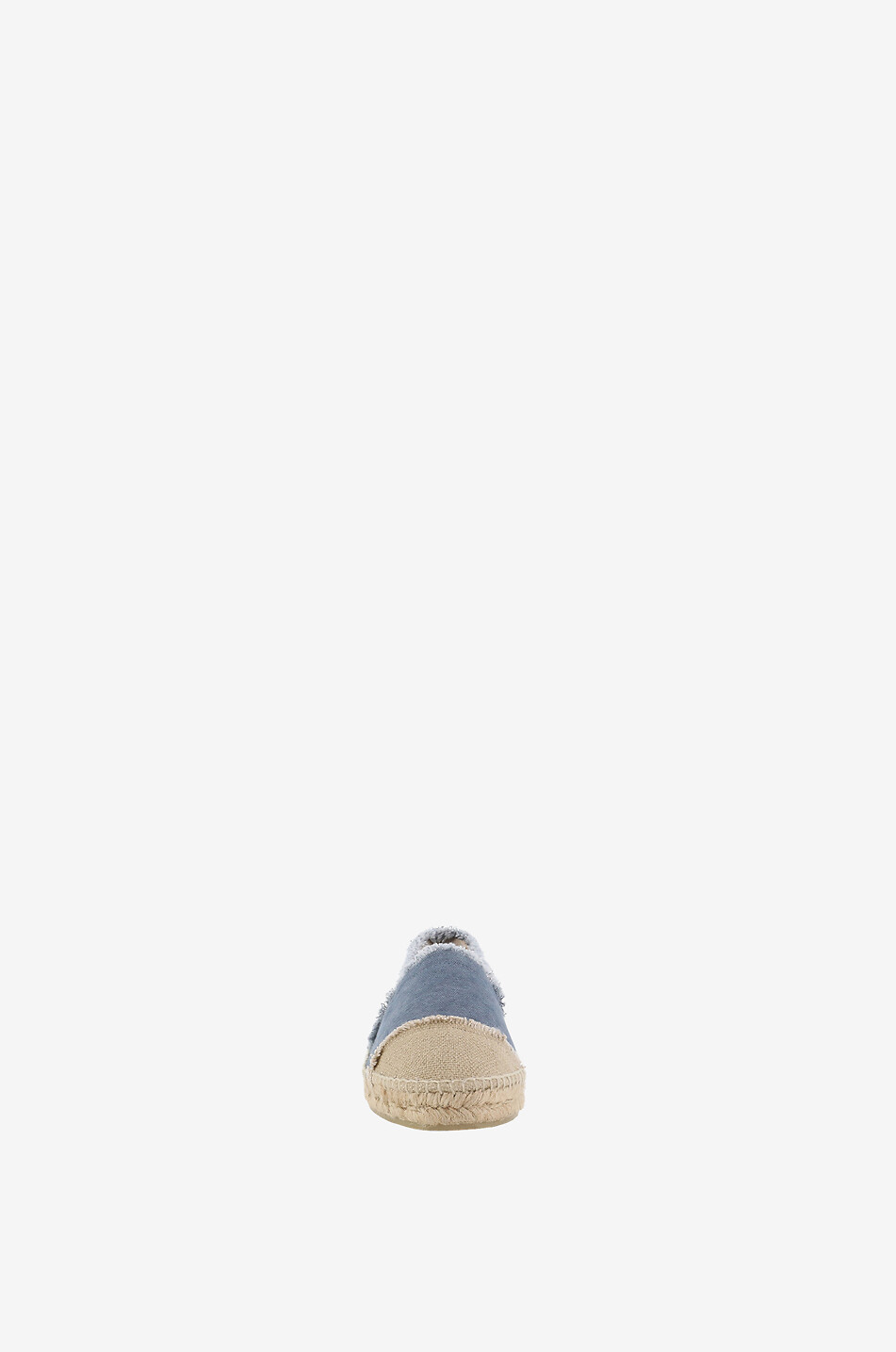 CASTANER Flache Espadrilles aus ausgefranstem Canvas Kampala Damen BLAU 2