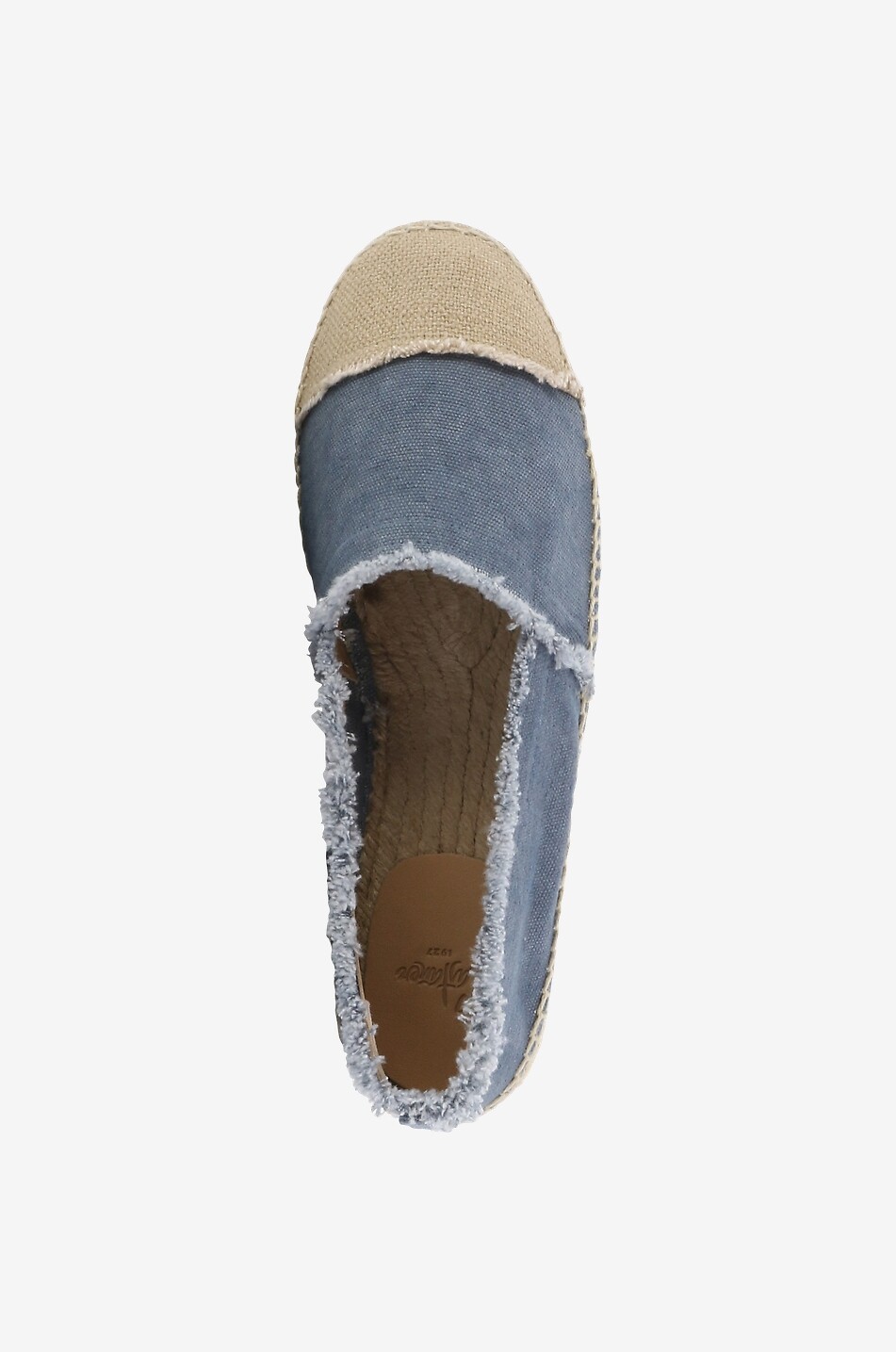 Espadrilles plates en toile effilocée Kampala
