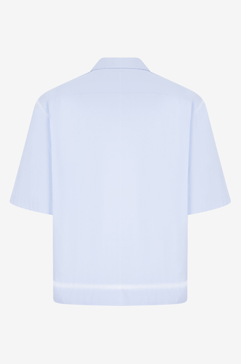 MM6 Ausgewaschenes Kurzarm-Popelinehemd Herren HELLBLAU 2
