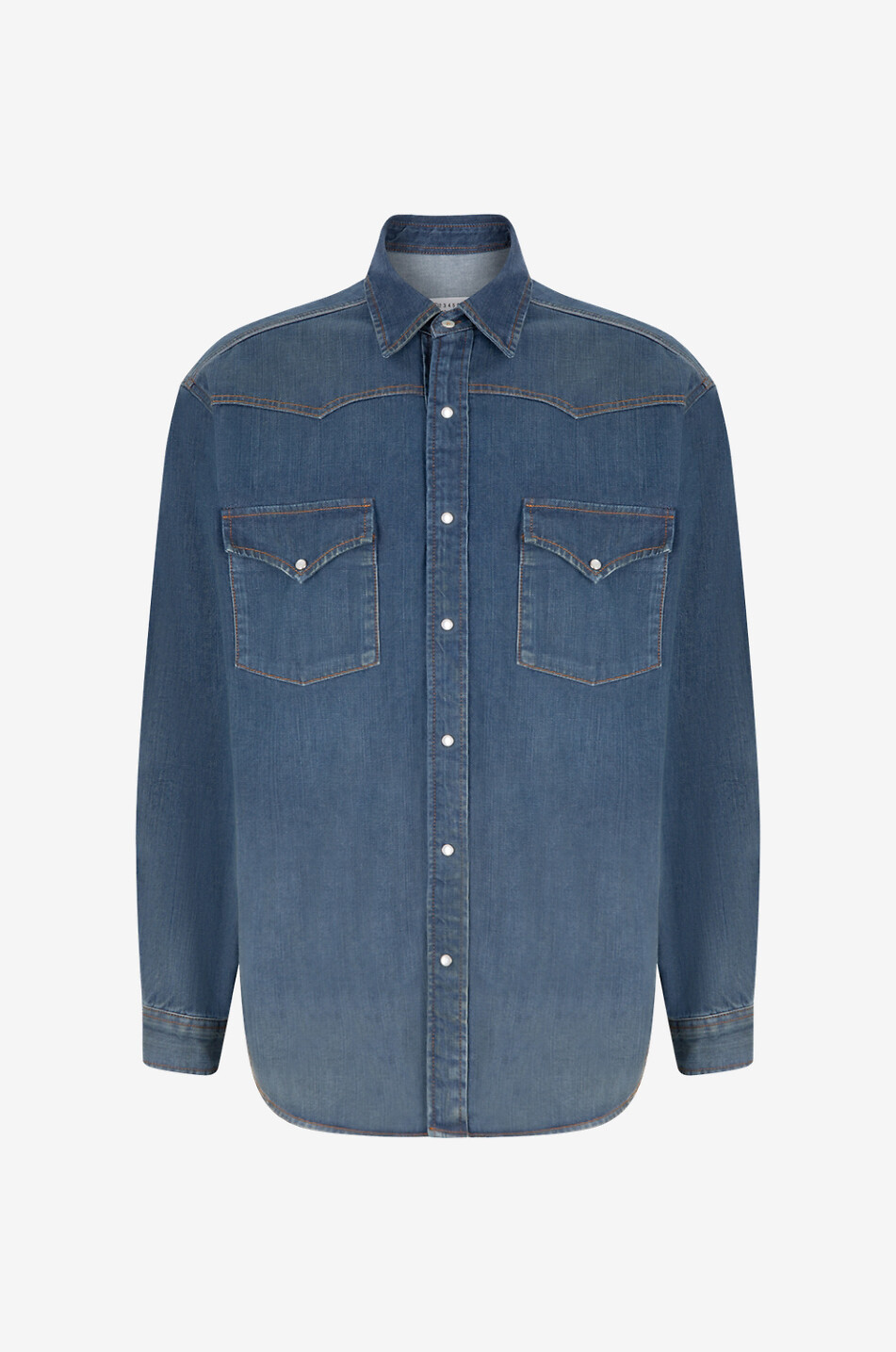 Chemise en denim délavé Americana