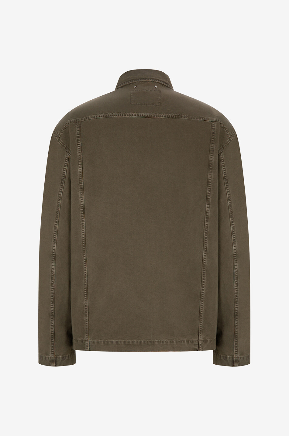 GOLDEN GOOSE Überhemd aus ausgewaschenem Canvas Work Shirt Garey Herren KHAKI 2