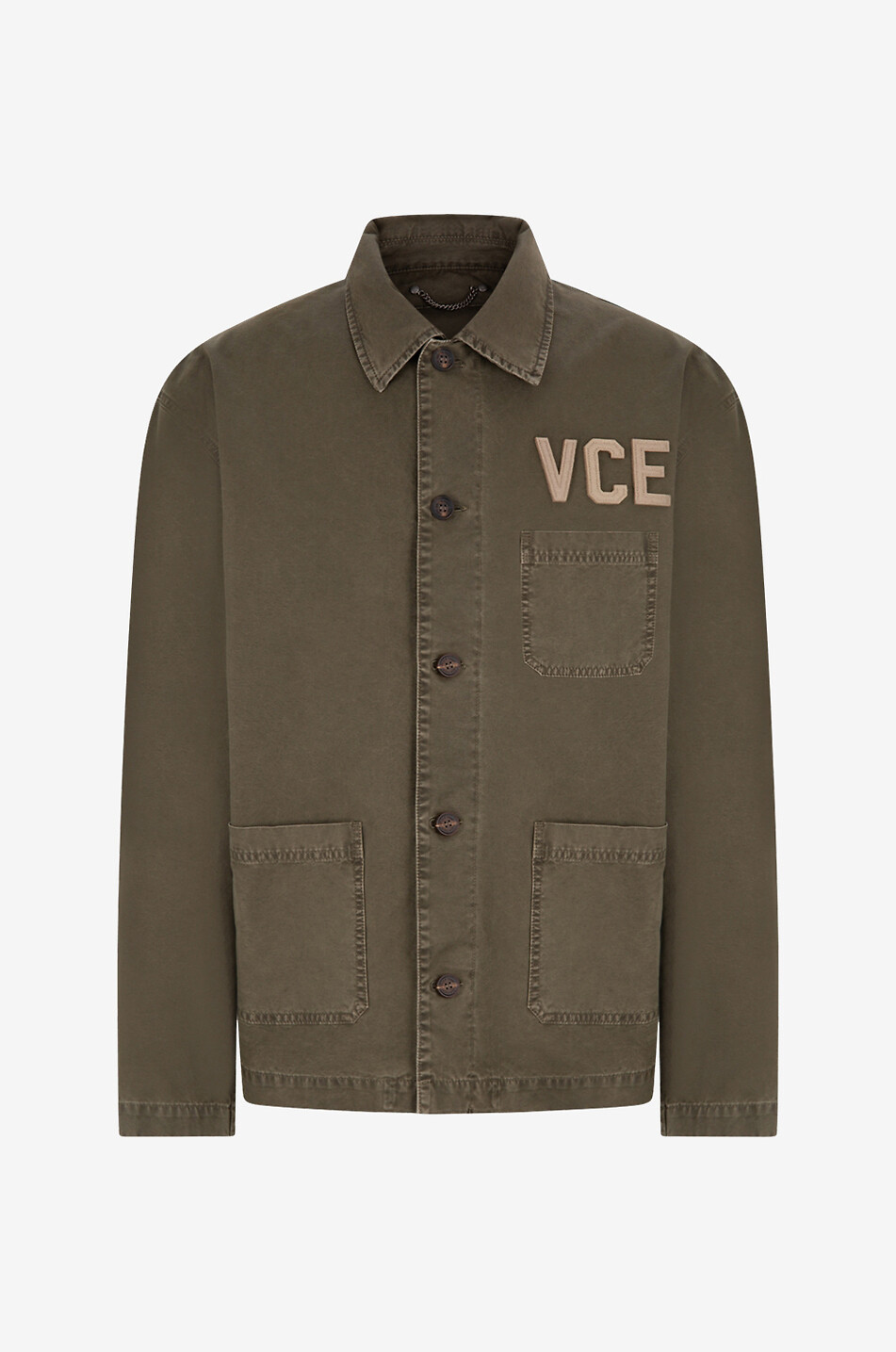 Überhemd aus ausgewaschenem Canvas Work Shirt Garey