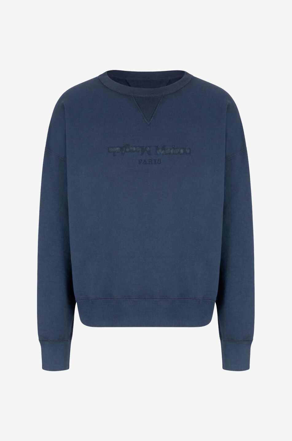 Rundhalssweatshirt mit umgekehrtem Logo