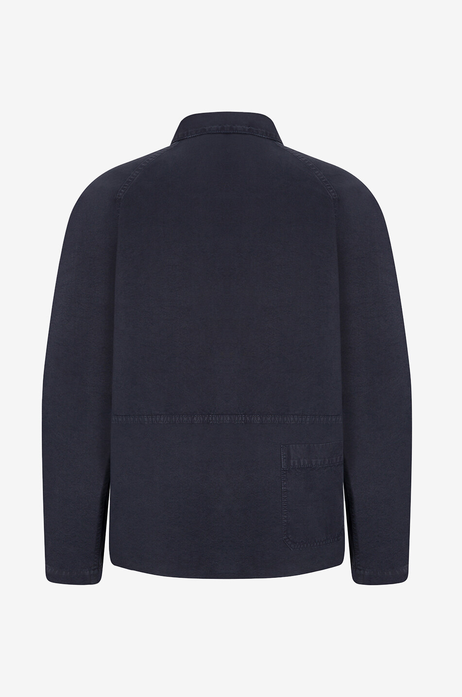 Hemdjacke aus ausgewaschenem ausgefranstem Canvas Numeric Logo