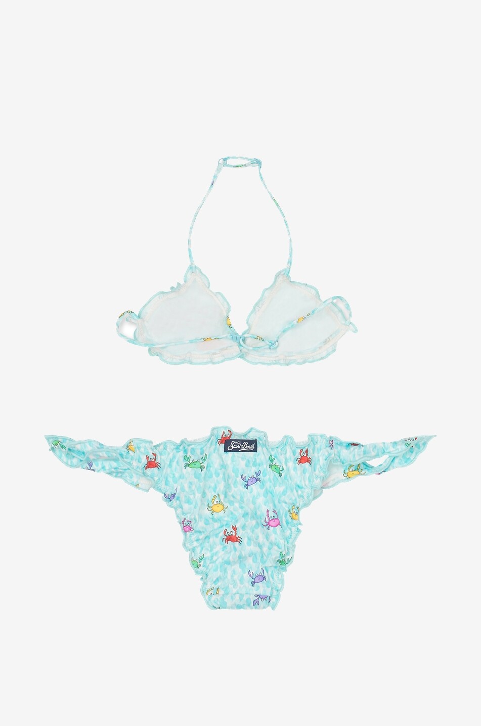 MC2 SAINT BARTH Mädchen-Bikini mit Krabbenprint Cris Mädchen BLAU 2