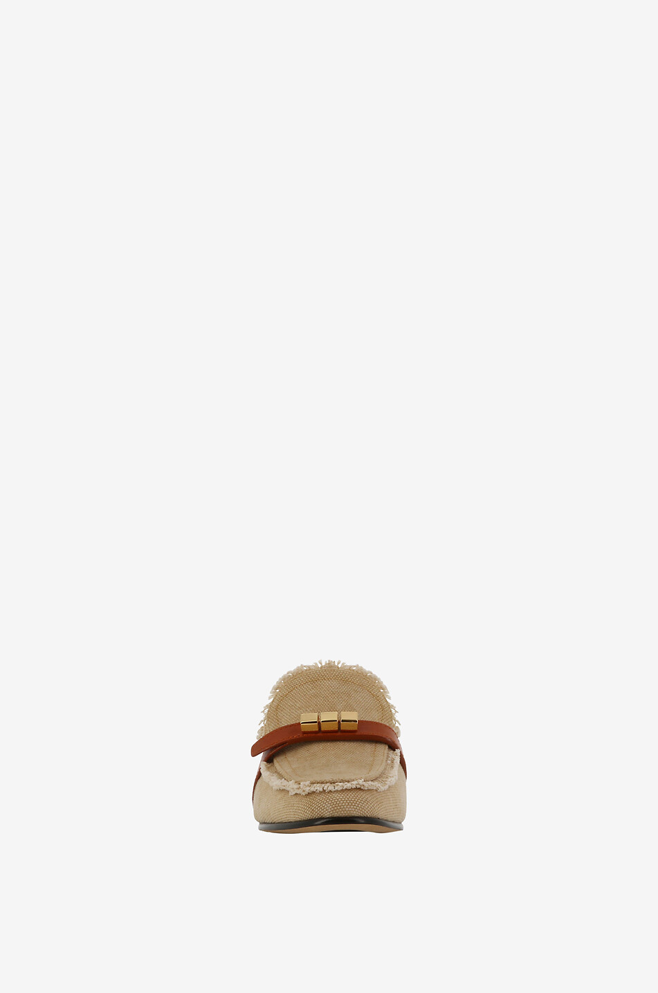 SKORPIOS Amalfi flat frayed canvas mules Women BEIGE 2