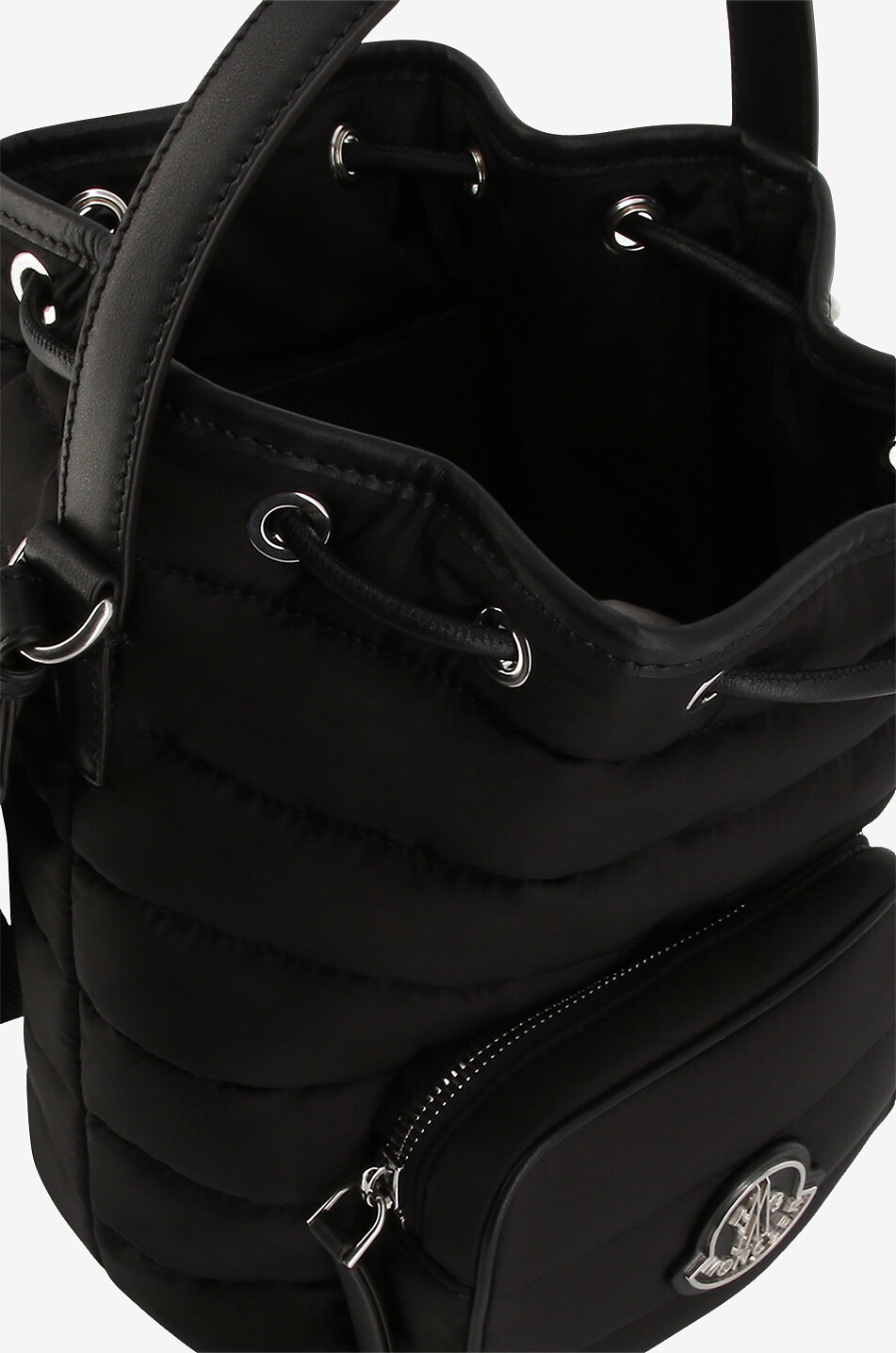 MONCLER Gesteppte Nylon-Umhängetasche Kilia Bucket Damen SCHWARZ 6