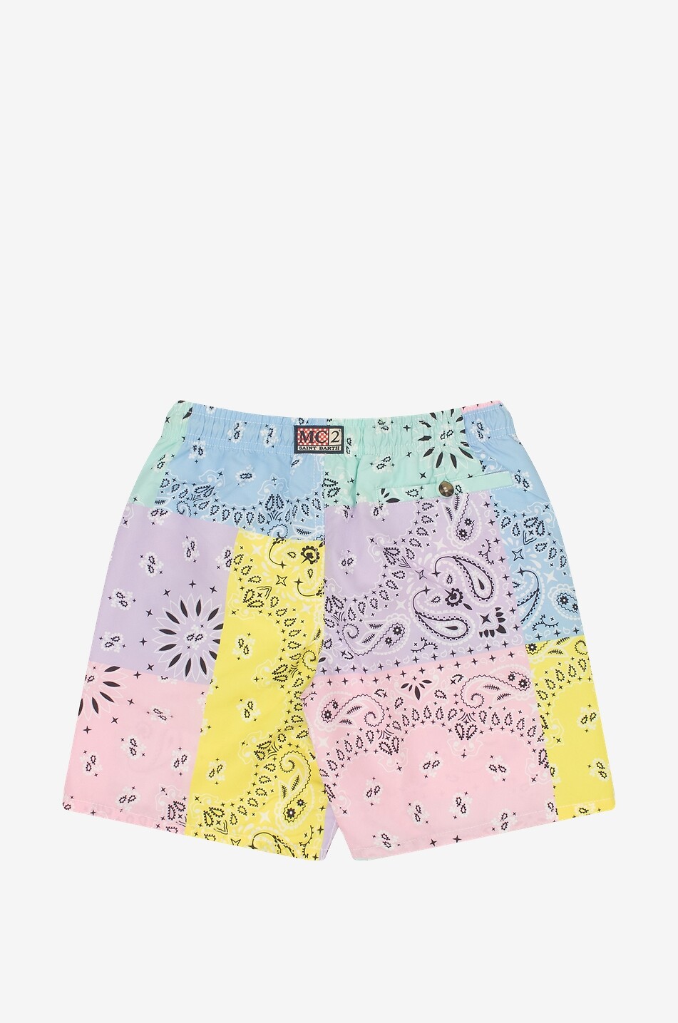 Bandana Patchwork Caprese Jr boys swim shorts MC2 SAINT BARTH Bongenie