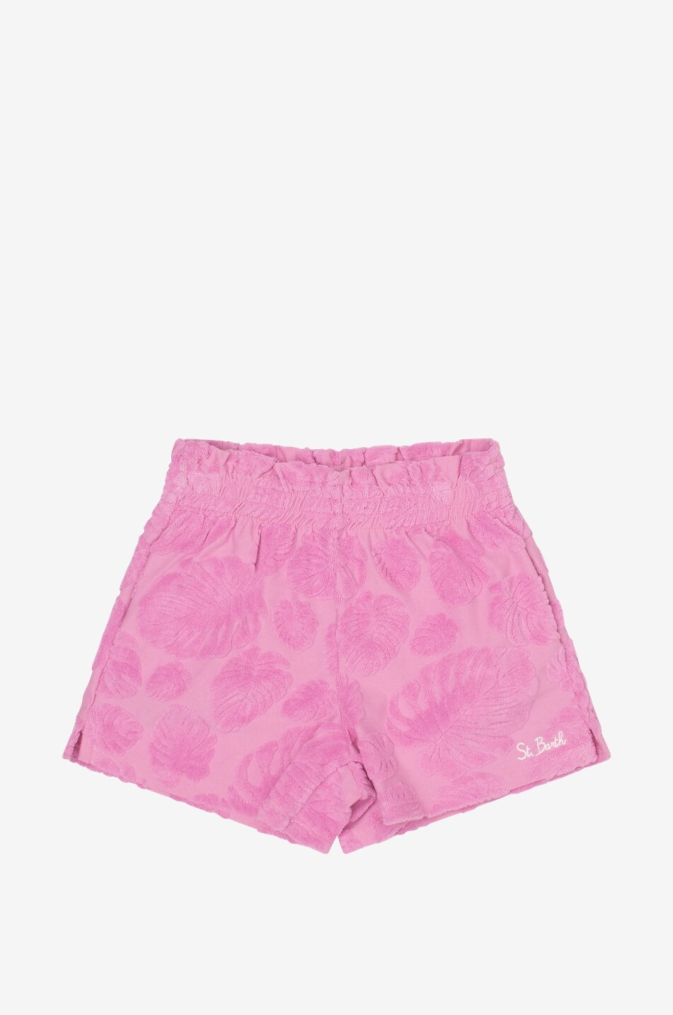 MC2 SAINT BARTH Meave Jr girls' terry shorts Girl MEDIUM PINK 1