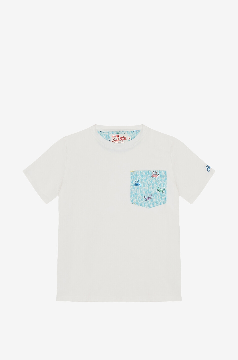 Kea crab printed boys' cotton T-shirt